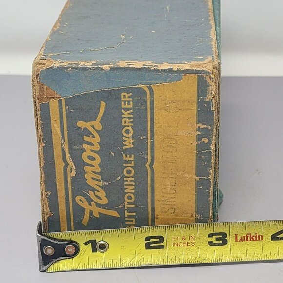 Vintage Buttonhole Worker Machine Set w/ Tools – 50th Anniv. Box - Picture 15 of 16